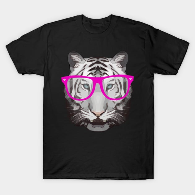 Tiger face hipster wild animals T-Shirt by Collagedream